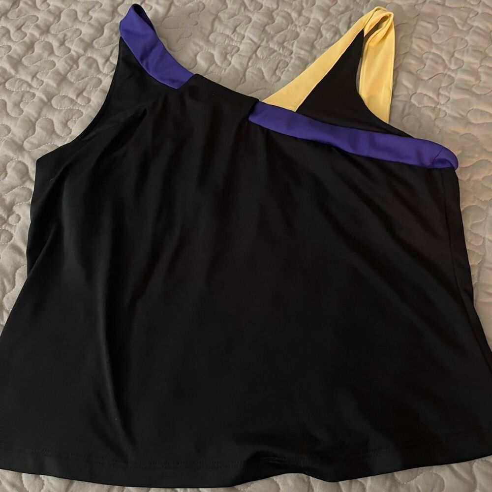 Tail Women's Tennis Top (S) black purple yellow